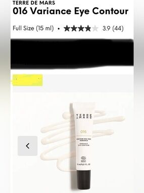 TERRE DE MARS 016 Variance Eye Contour Cream from FRANCE 15 mL NEW FULL SIZE!